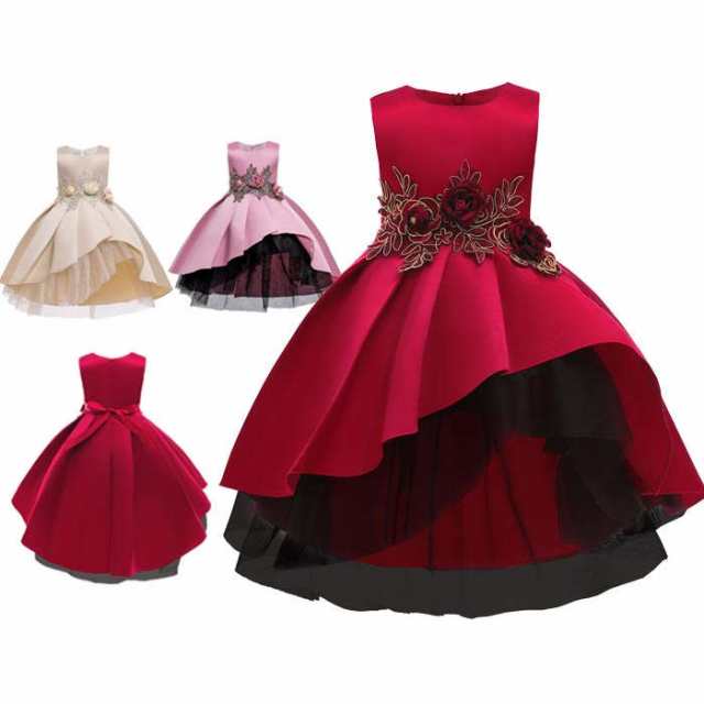 プリンセス ドレス 女の子 ドレス 子供ドレス パーティードレス ステージドレス ワンピース キッズワンピース 子供服 発表会 演奏会 結婚式 入園式 お祝日 七五三 卒業式 姫様 ジュニア ゆったり
